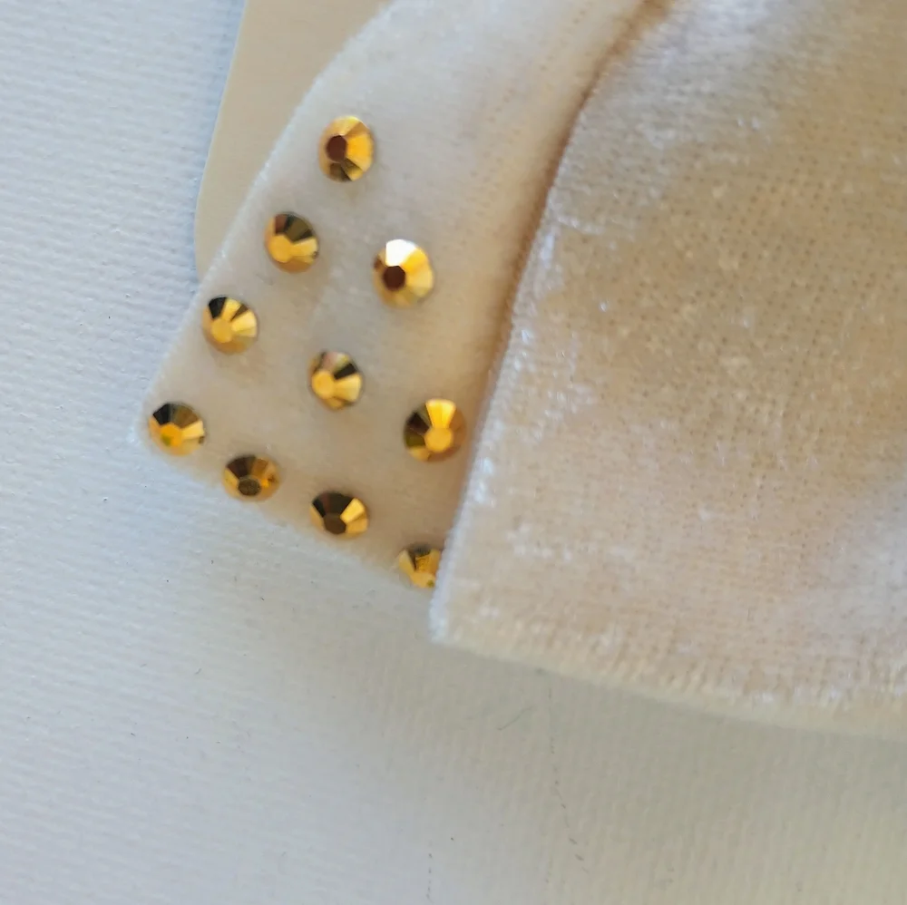 Velvet Bow Set -  Hair Bows With Rhinestone Details/ Set Of 3🎀✨
